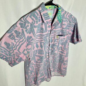 Vintage Pink and Blue 90s Shirt Sz Med PCH
